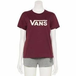 Juniors' Vans "Vans" White Logo Tee