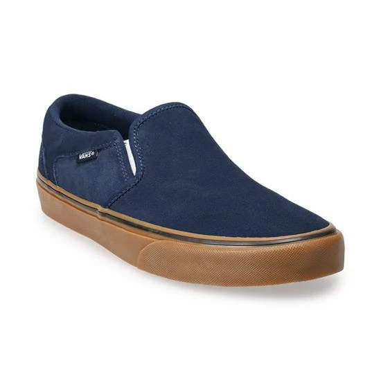 Vans® Asher Men's Suede Slip-On Sneakers 1 Vans® Asher Men's Suede Slip-On Sneakers