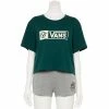 Juniors' Vans Cropped "Vans" Logo Graphic Tee