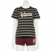 Juniors' Vans Striped "Vans" Logo Graphic Tee