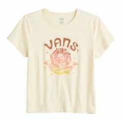 Juniors' Vans Rose "Vans" Logo Graphic Tee -Vans Sales Store unnamed file 1359
