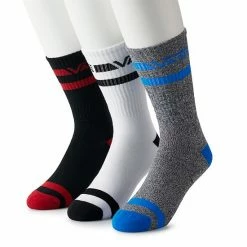 Men's Vans 3-pack Crew Socks White Grey Black