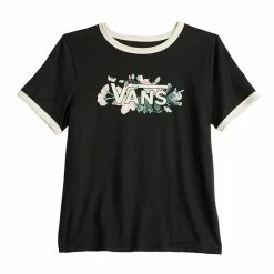 Juniors' Vans Floral "Vans" Logo Graphic Tee -Vans Sales Store unnamed file 1429