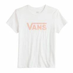 Juniors' Vans Coral "Vans" Logo Graphic Tee -Vans Sales Store unnamed file 1465