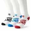 Men's Vans® 3-pack No-Show Socks Red Black Blue