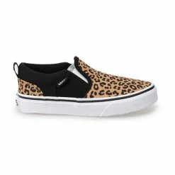 Vans® Asher Leopard Kids' Slip-On Shoes -Vans Sales Store unnamed file 1573