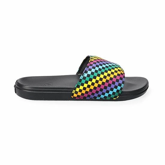 Vans® Range Women's Slide Sandals Black White Check 2 Vans® Range Women's Slide Sandals Black White Check - Image 2