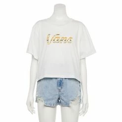 Vans Sales Store 14 Juniors' Vans Script Short Sleeve Cropped Top