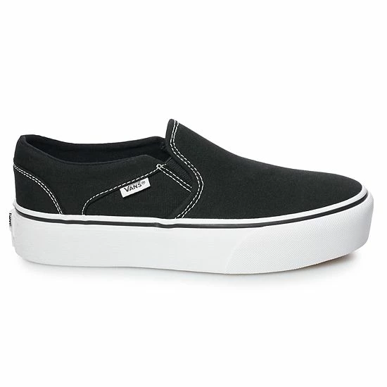 Vans® Asher Women's Platform Shoes Black 3 Vans® Asher Women's Platform Shoes Black - Image 3