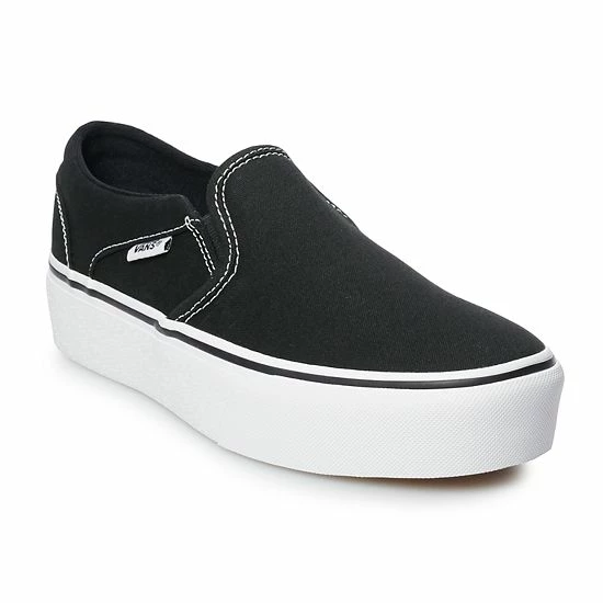 Vans® Asher Women's Platform Shoes Black 6 Vans® Asher Women's Platform Shoes Black - Image 6