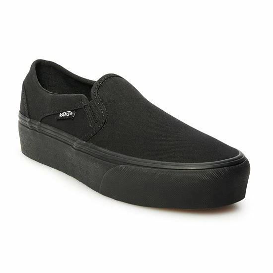 Vans® Asher Women's Platform Shoes Black 9 Vans® Asher Women's Platform Shoes Black - Image 9