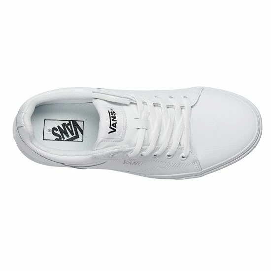 Vans® Seldan Men's Leather Shoes White 5 Vans® Seldan Men's Leather Shoes White - Image 5