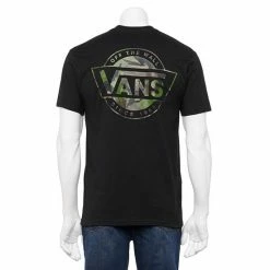 Men's Vans Logo Tee Back V Black