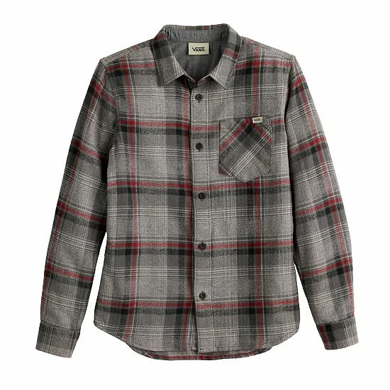 Boys 8-20 Vans Woven Button-Up Shirt Black 2 Boys 8-20 Vans Woven Button-Up Shirt Black - Image 2