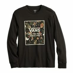 Boys 8-20 Vans Long Sleeve Graphic Tee Fire Black -Vans Sales Store unnamed file 374