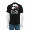 Men's Vans Skull & Roses Tee White Skull