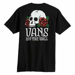 Men's Vans Skull & Roses Tee White Skull -Vans Sales Store unnamed file 437