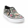 Vans® Asher Girls' Slip-On Sneakers Checkerboard Mint