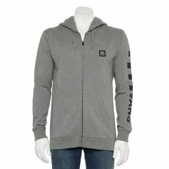 Men's VansĀ® Zip Front Hoodie Dark Grey Heather