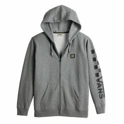 Men's Vans® Zip Front Hoodie Dark Grey Heather -Vans Sales Store unnamed file 519