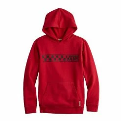 Boys 8-14+ Vans® Red Check Classic Wordmark Hoodie