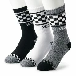 Men's Vans® 3-pack Crew Socks Red Black Blue Stripe -Vans Sales Store unnamed file 669