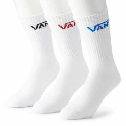 Men's Vans® 3-pack Crew Socks Red Black Blue Stripe -Vans Sales Store unnamed file 674
