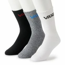 Men's Vans® 3-pack Crew Socks Red Black Blue Stripe -Vans Sales Store unnamed file 680