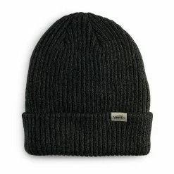 Men's Vans® Clipped Cuff Beanie Black -Vans Sales Store unnamed file 753
