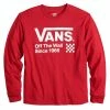 Boys 8-20 Vans® Long Sleeve Graphic Tee Burgandy