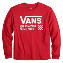Boys 8-20 Vans® Long Sleeve Graphic Tee Burgandy