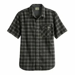 Boys 8-14+ Vans® Short Sleeve Checkered Button Down Shirt Sundried Tomato