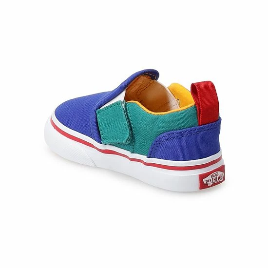 Vans® Asher V Retro Block Baby / Toddler Boys' Slip-On Shoes 3 Vans® Asher V Retro Block Baby / Toddler Boys' Slip-On Shoes - Image 3